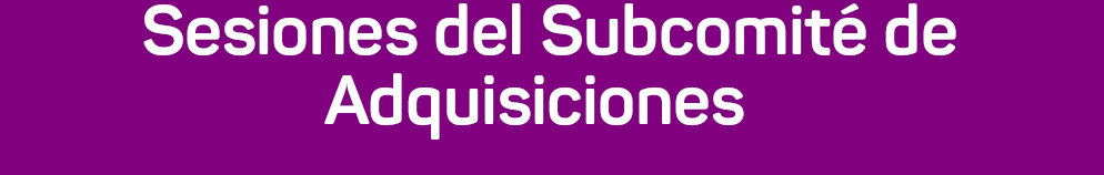 Sesiones del subcomite