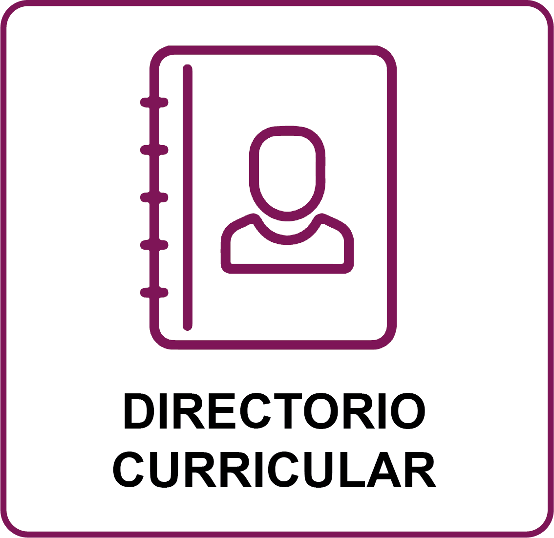 directorio curricular icono